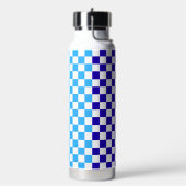 Bouteille D'eau Damier bleu clair classique (Gym)