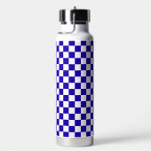 Bouteille D'eau Damier bleu profond (Évier)