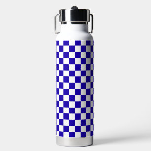Bouteille D'eau Damier bleu profond