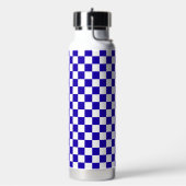 Bouteille D'eau Damier bleu profond (Gym)