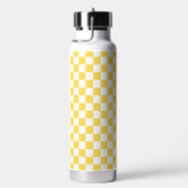 Bouteille D'eau Damier jaune visuel classique (Évier)