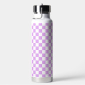 Bouteille D'eau Damier lavande clair classique (Évier)