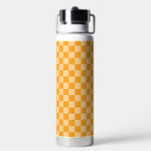 Bouteille D'eau Damier orange et orange clair (Arrière)