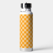 Bouteille D'eau Damier orange et orange clair (Évier)