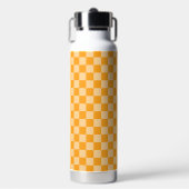 Bouteille D'eau Damier orange et orange clair (Salle de sport)