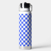 Bouteille D'eau Damier saphir classique visuel (Arrière)
