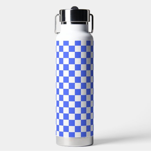 Bouteille D'eau Damier saphir classique visuel (Salle de sport)