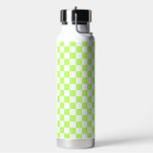 Bouteille D'eau Damier vert citron visuel classique  (Gym)