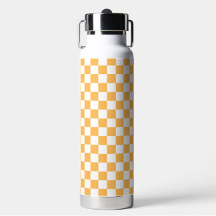 Bouteille D'eau Damier visuel classique pêche