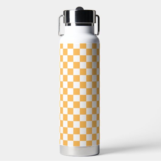 Bouteille D'eau Damier visuel classique pêche (Salle de sport)
