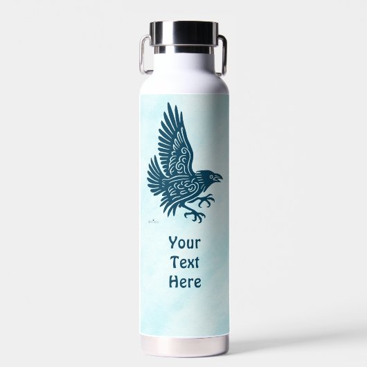 Bouteille D'eau Dancing Blue Raven (Avant)