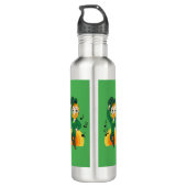 Bouteille D'eau Dancing leprechaun, dessin animé de la Saint Patri (Dos)