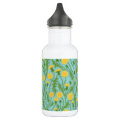 Bouteille D'eau Dandelions, vert, jaune et bleu (Gauche)