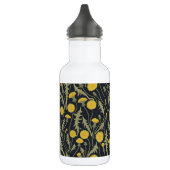 Bouteille D'eau Dandelions, vert, jaune et noir (Gauche)