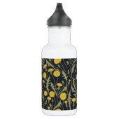 Bouteille D'eau Dandelions, vert, jaune et noir (Droite)