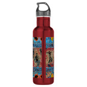 Bouteille D'eau Danse ancienne avec des figurines et une fleur (Dos)