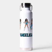 Bouteille D'eau Danse Turquoise Argent #2 (Avant)