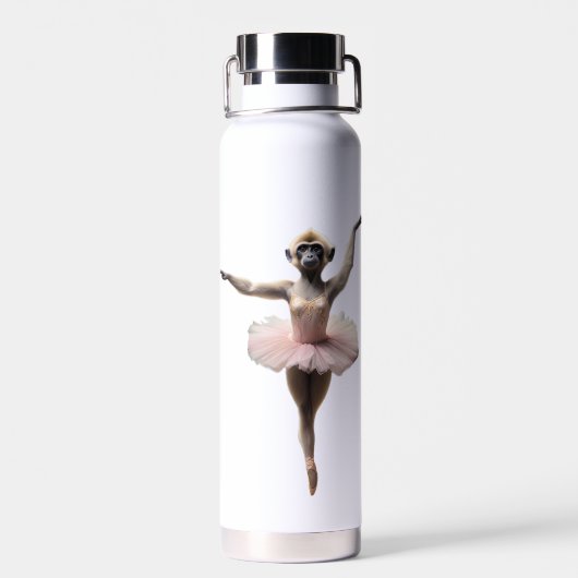 Bouteille D'eau Danseur De Ballet Gibbon Dans Un Tutu, (Arrière)