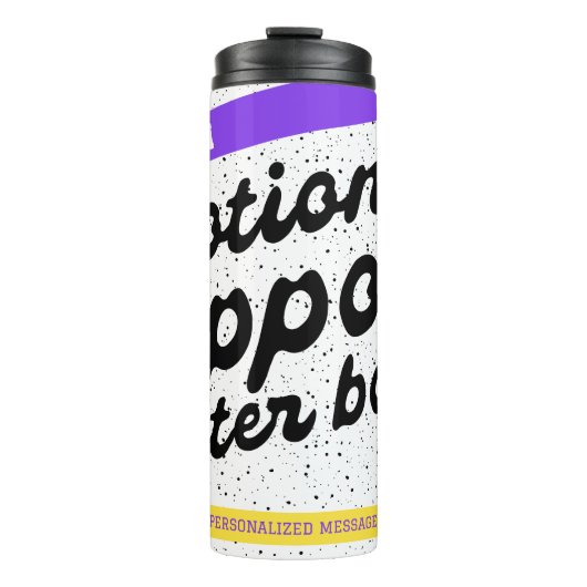 Bouteille d'eau d'appui émotionnel personnalisée (Devant)