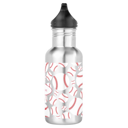 Bouteille d'eau d'argent de l'équipe de baseball a (Droite)