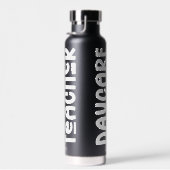 Bouteille D'eau Daycare Teacher Simple White Text Design (Plage)