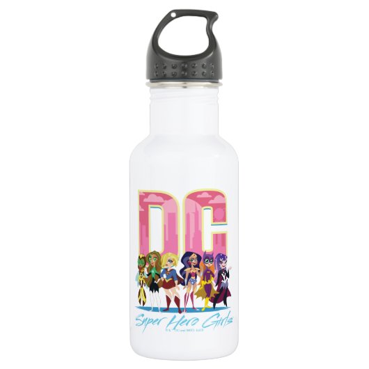 Bouteille D'eau DC Super Hero Girls Lineup (Devant)