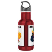 Bouteille d'eau de 24 oz imprimée avec des vœux de (Dos)