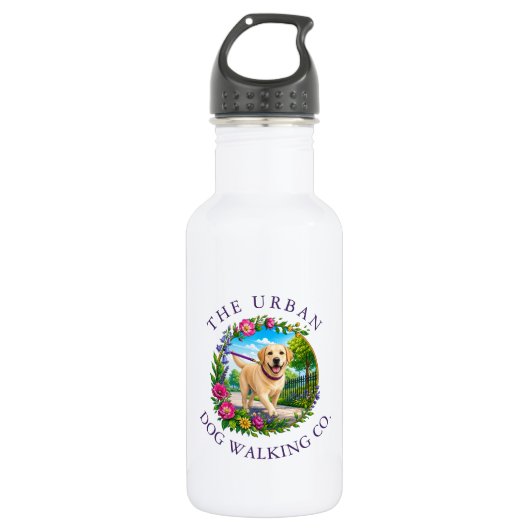 Bouteille d'eau de 532ml pour Promeneur de Chien - (Devant)