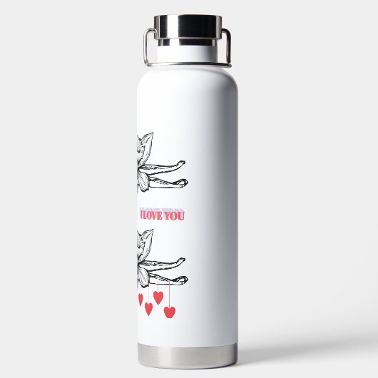 Bouteille D'eau de belles fleurs (Plage)