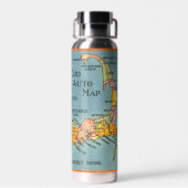 Bouteille d'eau de carte de Cape Cod Mass (Arrière)