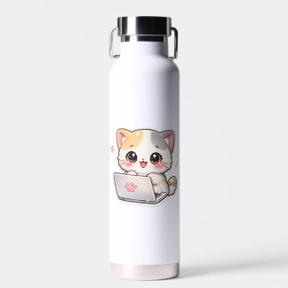 Bouteille d'eau de chat mignon Kawaii pour étudier