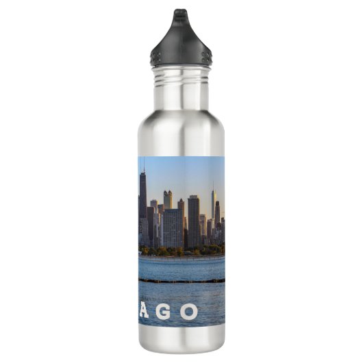 Bouteille d'eau de Chicago Skyline (Droite)