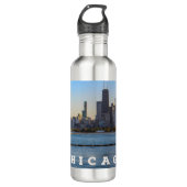 Bouteille d'eau de Chicago Skyline (Devant)