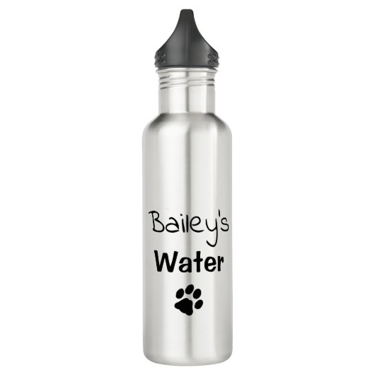 Bouteille d'eau de chien - Photo personnalisée de  (Gauche)
