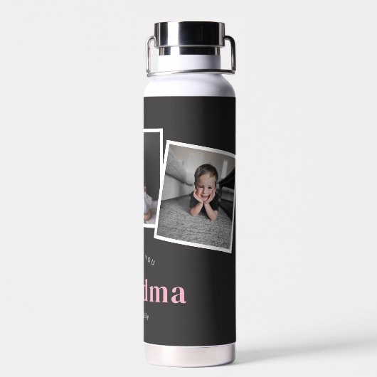 Bouteille d'eau de couleur si aimée ÉDITABLE (Arrière)