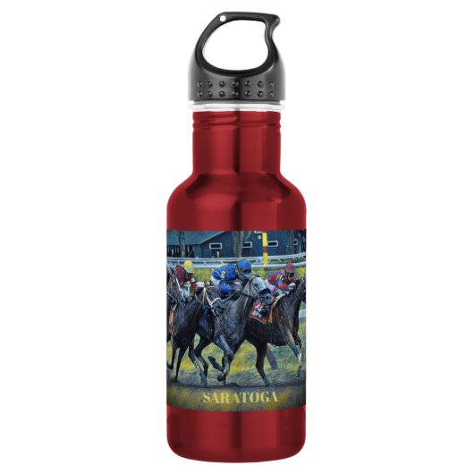 Bouteille d'eau de course de Saratoga (Devant)