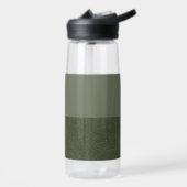 Bouteille d'eau de dégradé vert mousse personnalis (Gauche)
