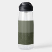 Bouteille d'eau de dégradé vert mousse personnalis (Arrière)