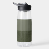 Bouteille d'eau de dégradé vert mousse personnalis (Droite)