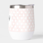 Bouteille d'eau de douche de mariée pyjama à pois (Gauche)