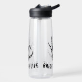Bouteille d'eau de fête de squelette de mariée à l (Gauche)