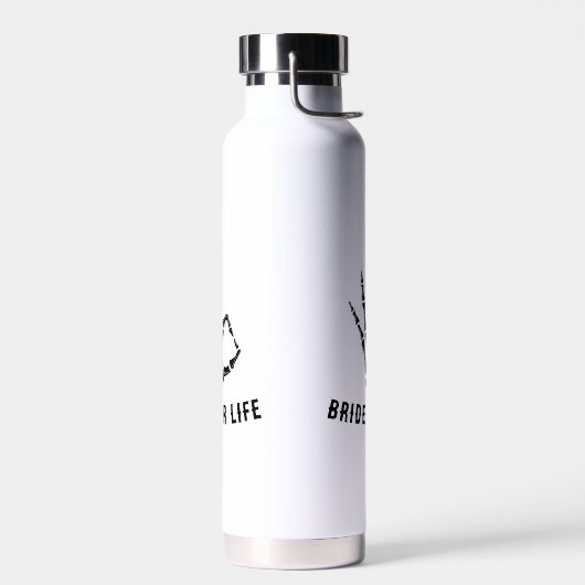 Bouteille d'eau de fête de squelette de mariée roc (Gauche)
