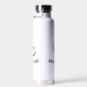 Bouteille d'eau de fête de squelette de mariée roc (Plage)