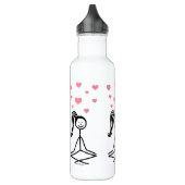 Bouteille d'eau de fille de yoga, 24oz (Gauche)