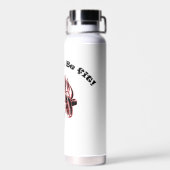 Bouteille d'eau de fitness blanche (Arrière)