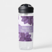 Bouteille d'eau de fleurs violettes Bas Mitzva (Extérieur)