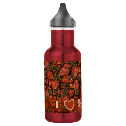 Bouteille d'eau de fraises (Gauche)