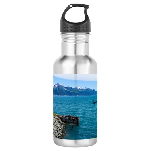Bouteille d'eau de la baie de Resurrection (Devant)