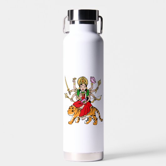 Bouteille d'eau de la déesse hindoue de Durga (Avant)