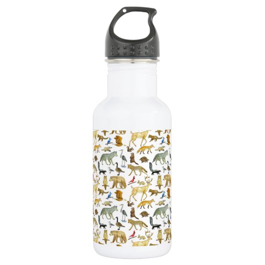 Bouteille d'eau de la faune des Grands Lacs (Devant)